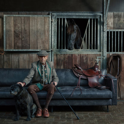 Woood Rodeo Classic 3 Zits Bank Ecoleer Zwart - KwaliteitWonen.nl