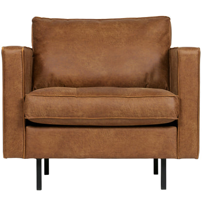Woood Rodeo Classic Fauteuil Ecoleer Cognac - KwaliteitWonen.nl