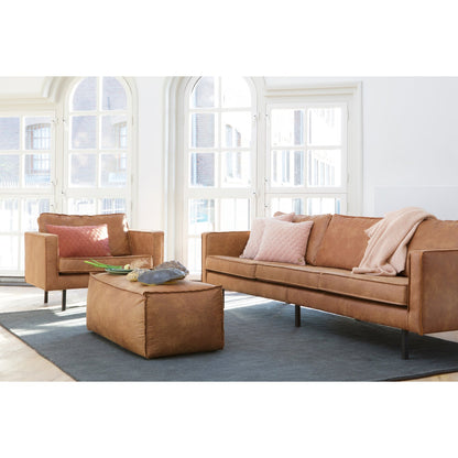Woood Rodeo Fauteuil Ecoleer Cognac - KwaliteitWonen.nl