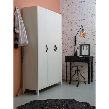 Woood Romy Wandtafel Kaptafel Hout Zwart - KwaliteitWonen.nl