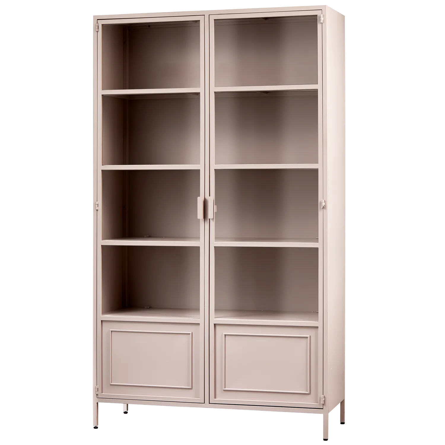 Woood Ronja Vitrinekast XL Metaal Soft Pink - KwaliteitWonen.nl