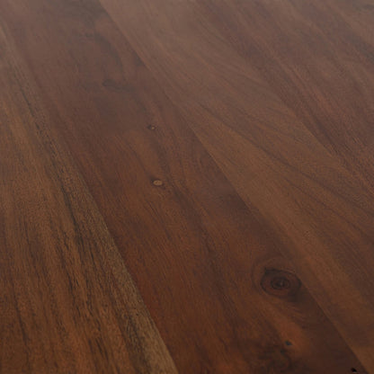 Woood Roundly Eettafel Bureau Mangohout Donkerbruin 200x100cm - KwaliteitWonen.nl