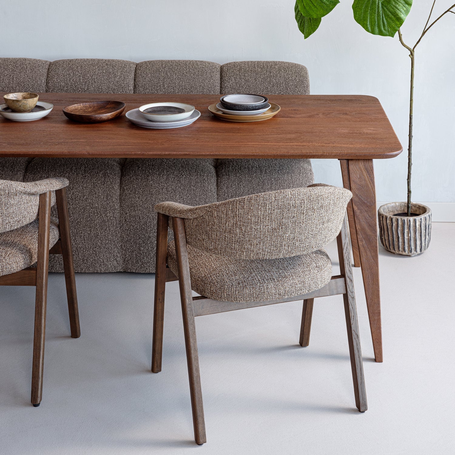 Woood Rubo Eettafel 220x95 Cm Mangohout Bruin - KwaliteitWonen.nl