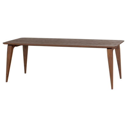 Woood Rubo Eettafel 220x95 Cm Mangohout Bruin - KwaliteitWonen.nl