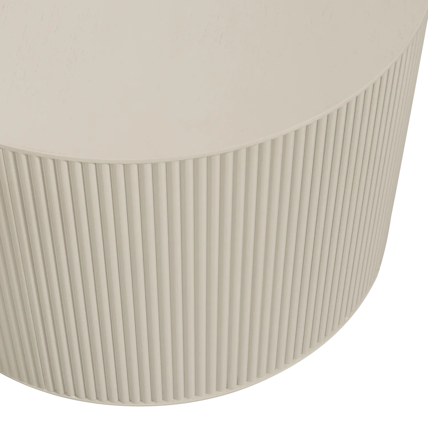 Woood Sanne Bijzettafel Rond Mdf Antiek Beige - KwaliteitWonen.nl