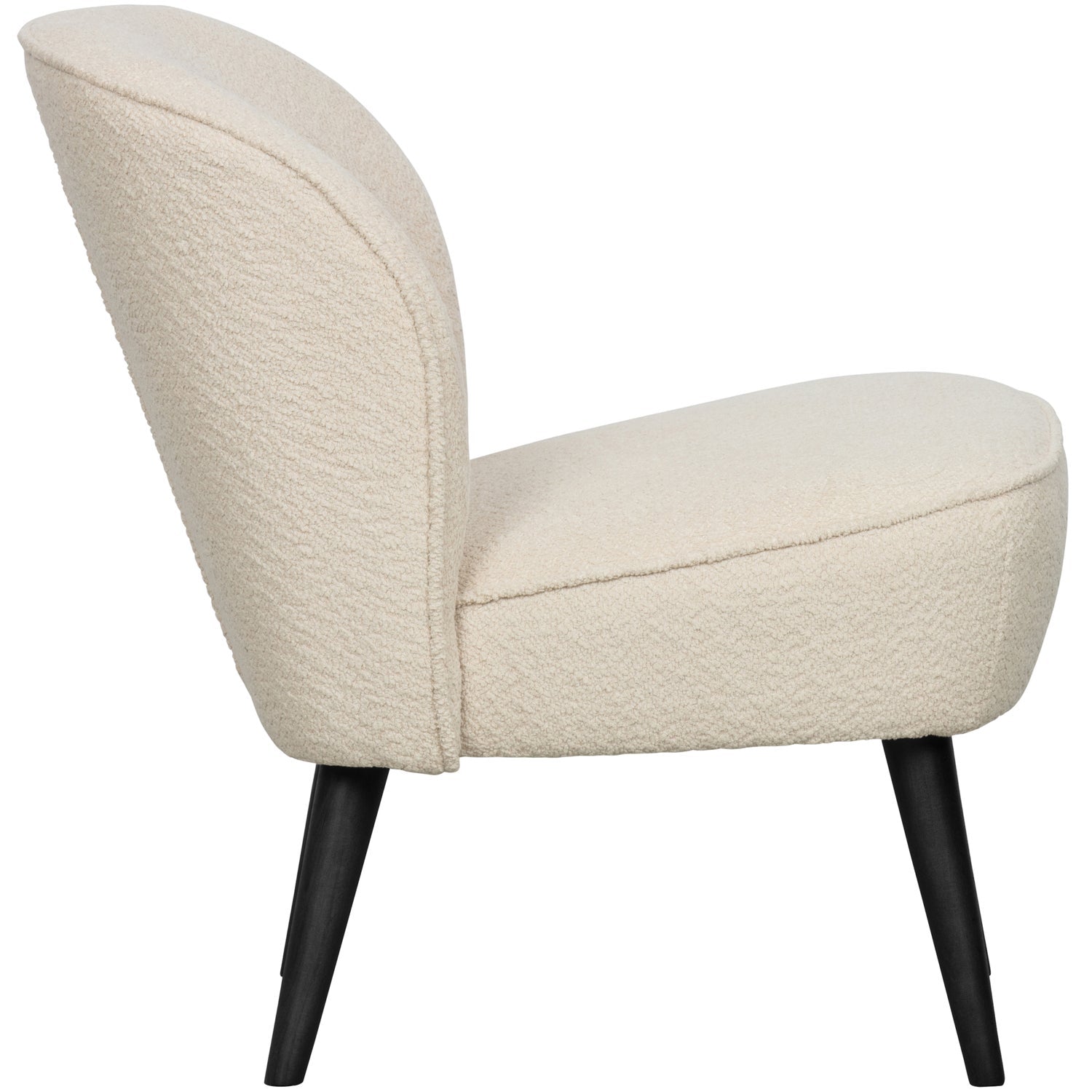 Woood Sara Fauteuil Boucle Creme - KwaliteitWonen.nl