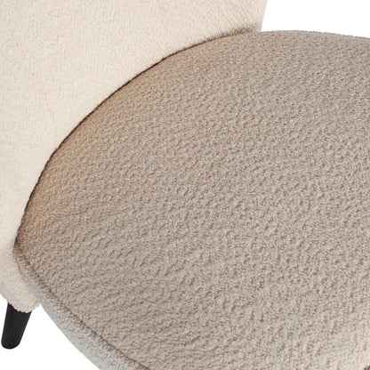 Woood Sara Fauteuil Boucle Creme - KwaliteitWonen.nl