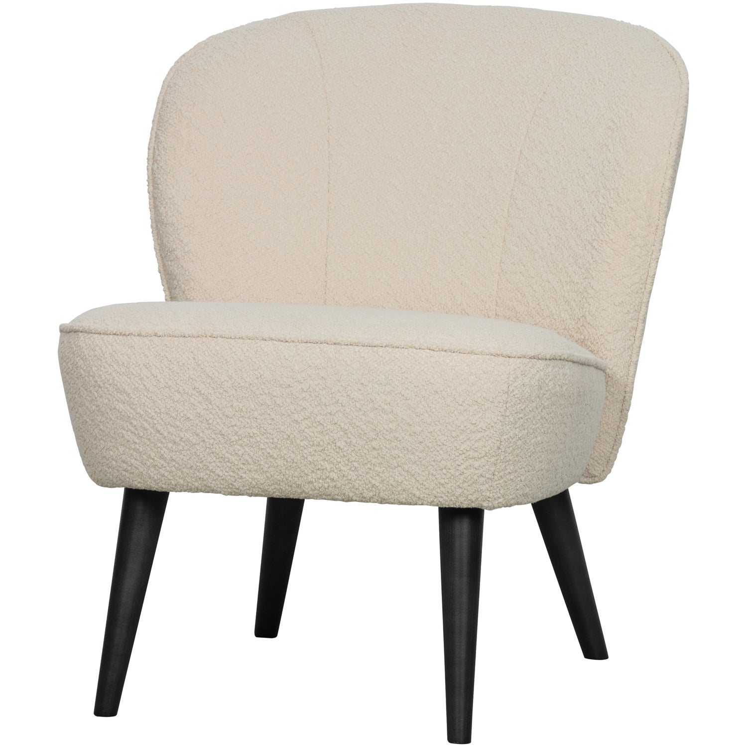 Woood Sara Fauteuil Boucle Creme-Kwaliteitwonen.nl