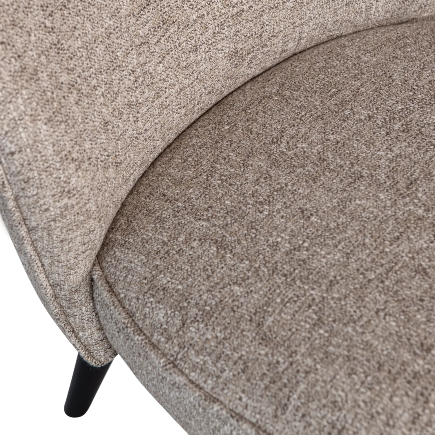 Woood Sara Fauteuil Geweven Stof Naturel Melange - KwaliteitWonen.nl
