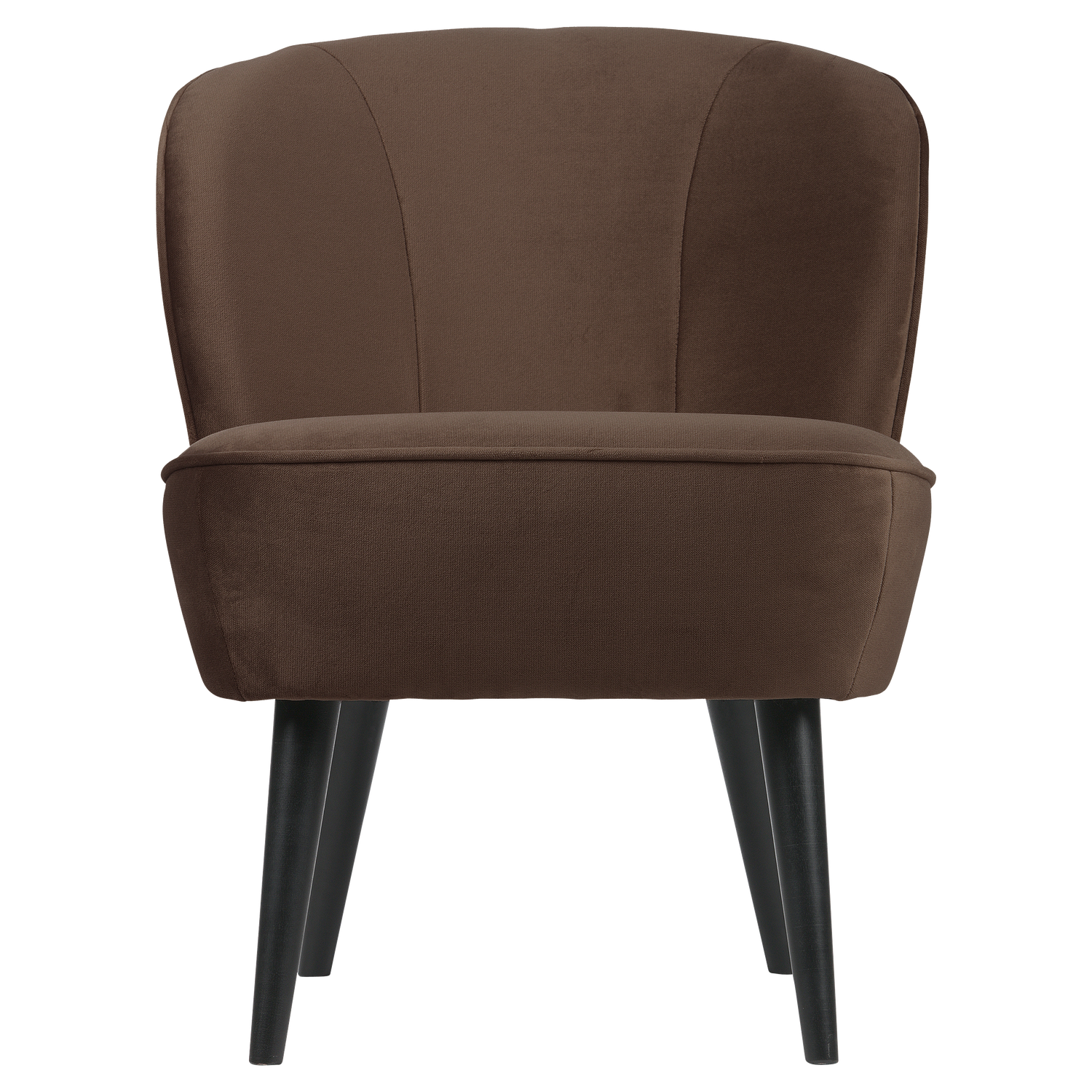 Woood Sara Fauteuil Velvet Donkerbruin [Fsc] - KwaliteitWonen.nl