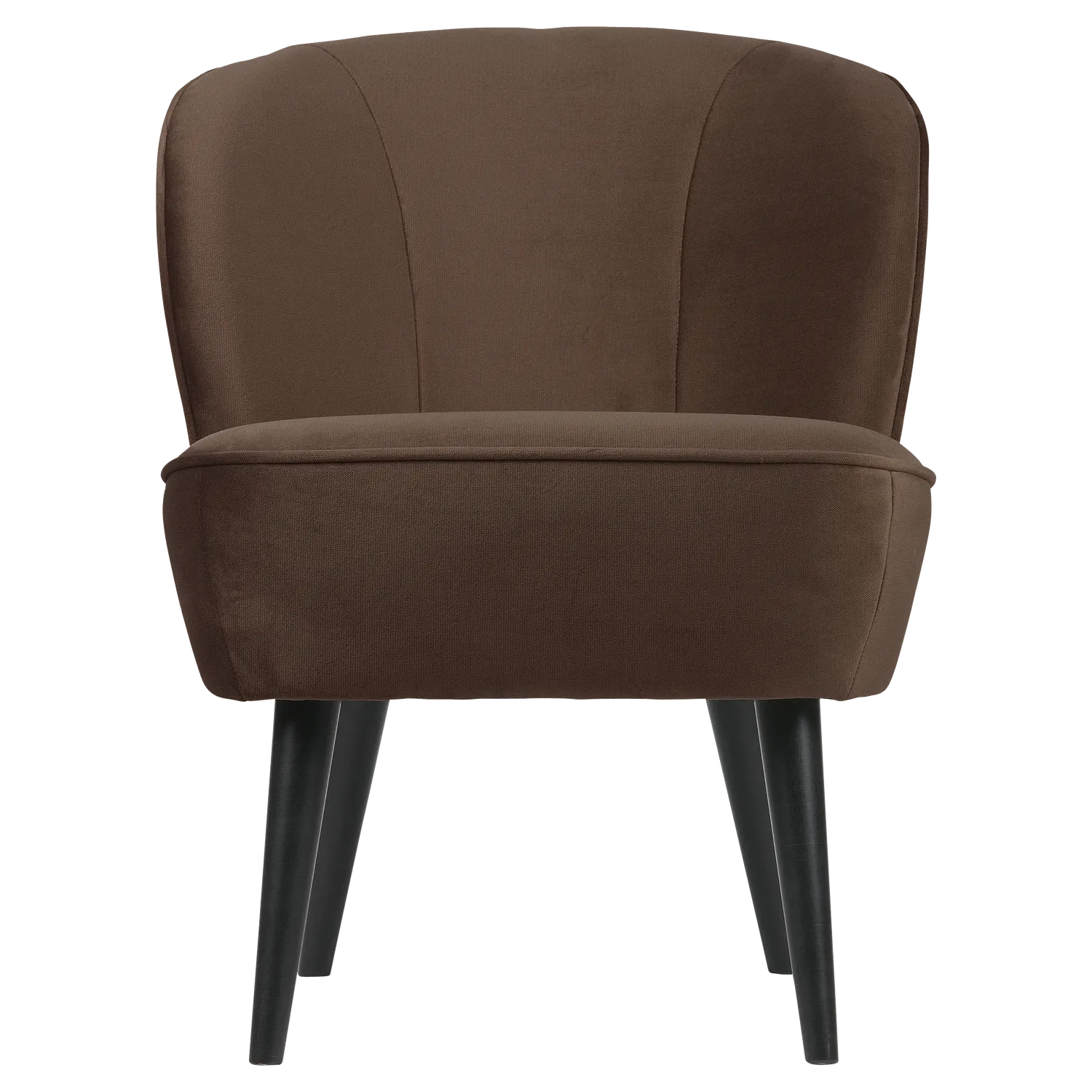 Woood Sara Fauteuil Velvet Donkerbruin [Fsc] - KwaliteitWonen.nl