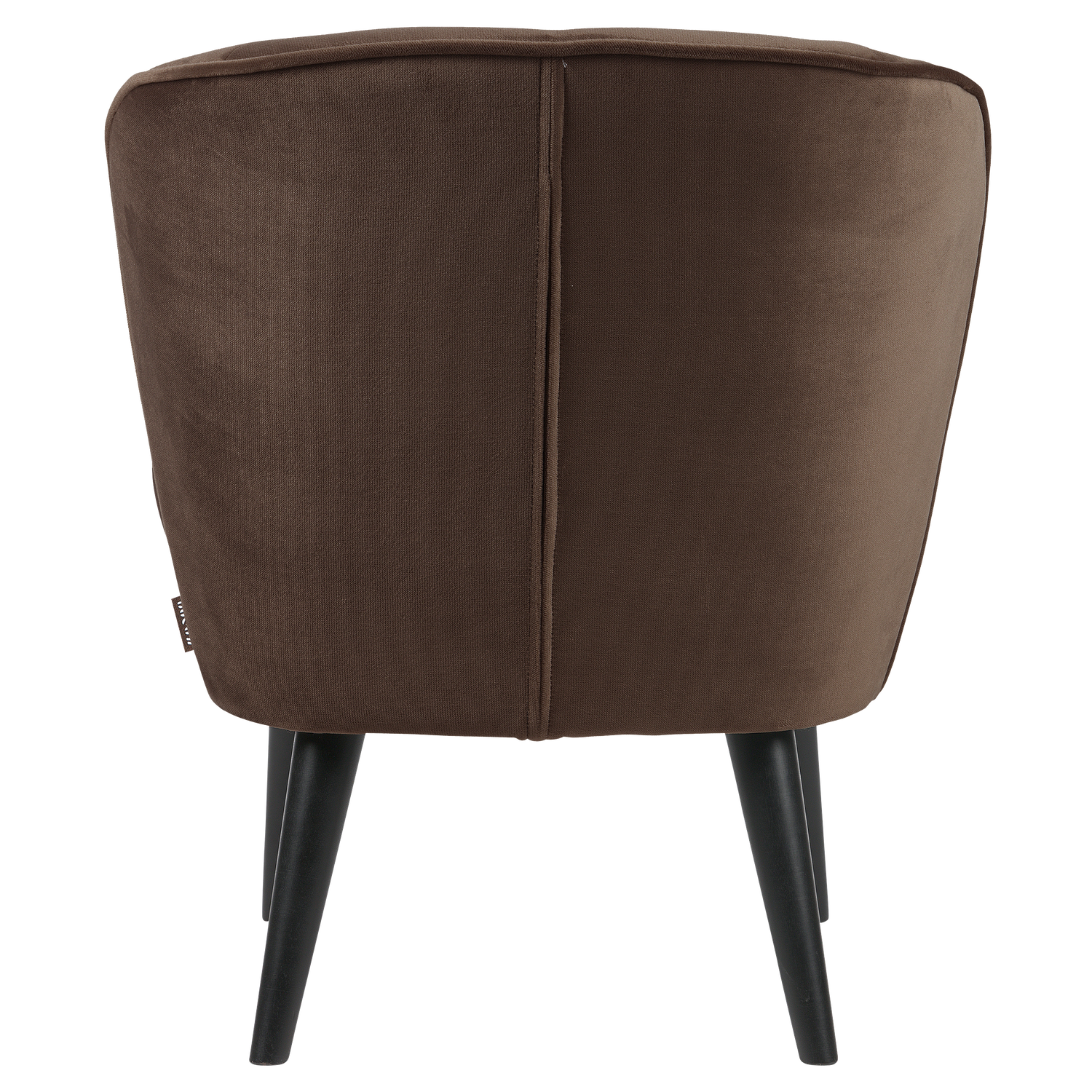 Woood Sara Fauteuil Velvet Donkerbruin [Fsc] - KwaliteitWonen.nl