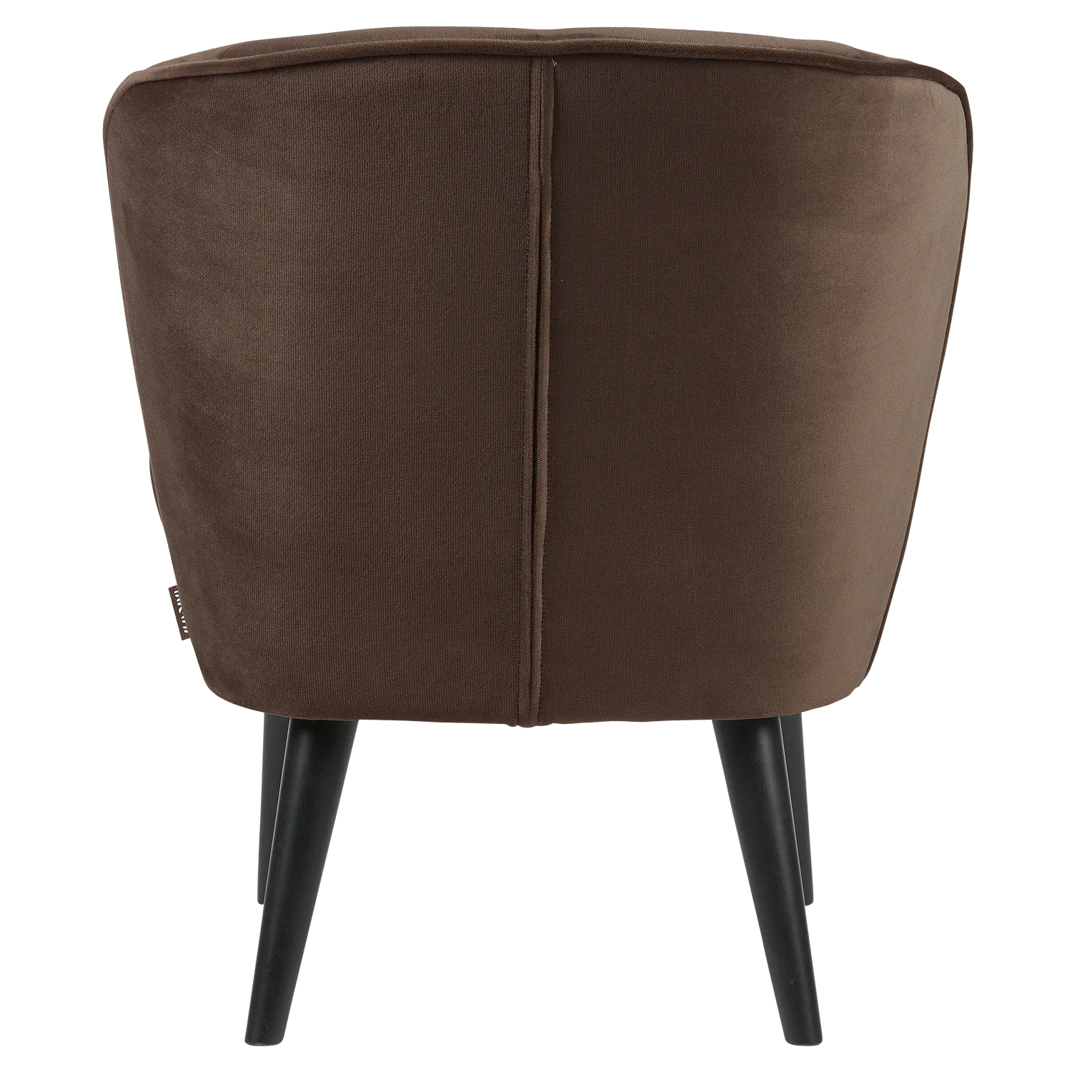 Woood Sara Fauteuil Velvet Donkerbruin [Fsc] - KwaliteitWonen.nl