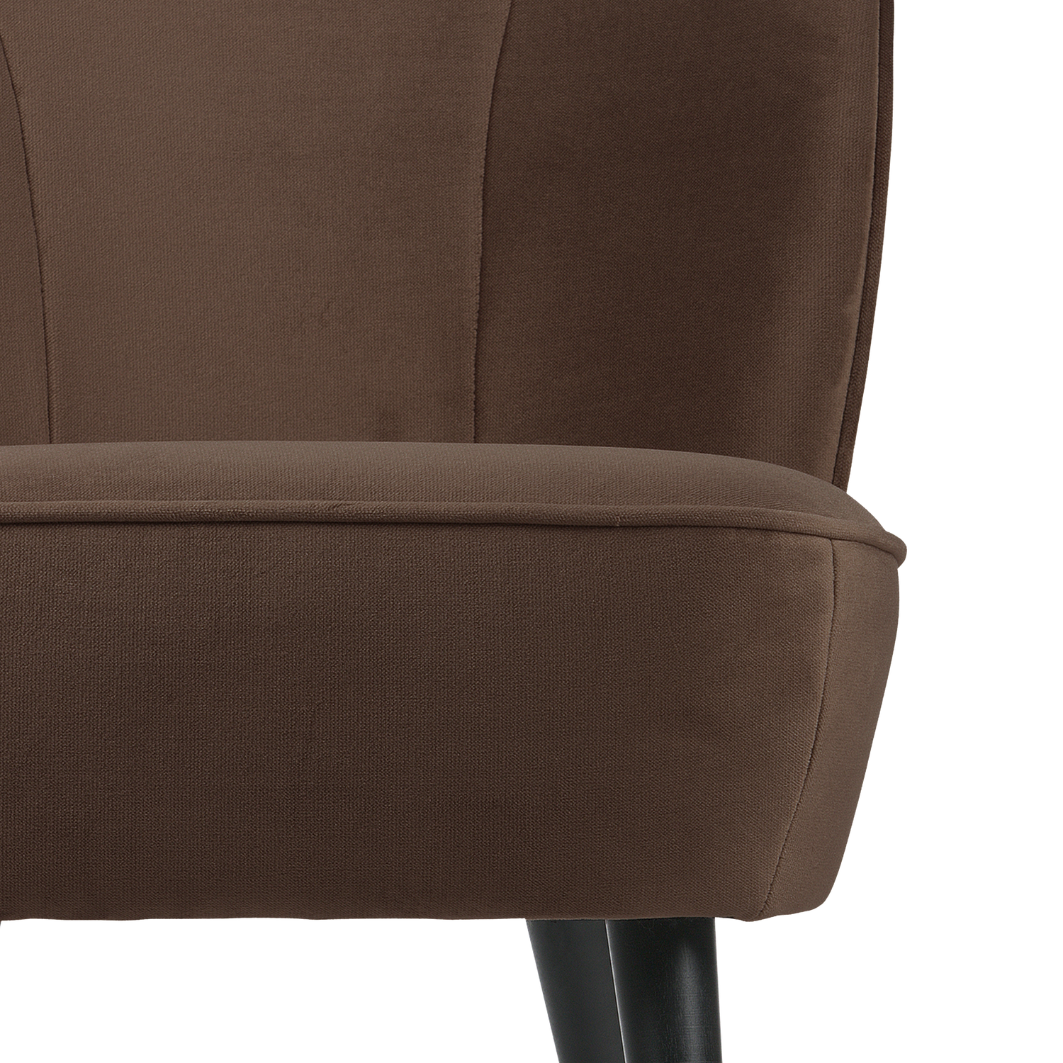 Woood Sara Fauteuil Velvet Donkerbruin [Fsc] - KwaliteitWonen.nl