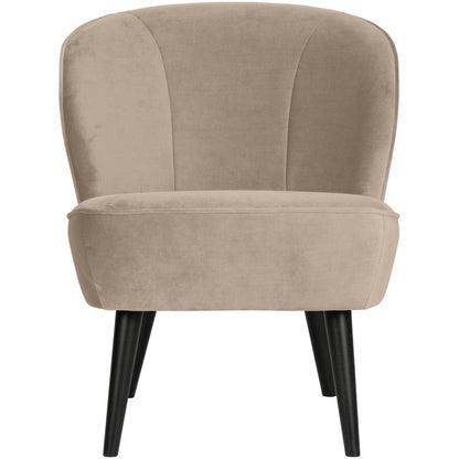 Woood Sara Fauteuil Velvet Khaki - KwaliteitWonen.nl