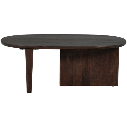 Woood Seam Salontafel Mangohout Donkerbruin - KwaliteitWonen.nl