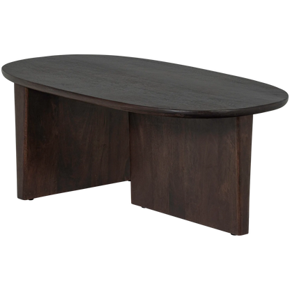 Woood Seam Salontafel Mangohout Donkerbruin - KwaliteitWonen.nl