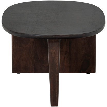 Woood Seam Salontafel Mangohout Donkerbruin - KwaliteitWonen.nl