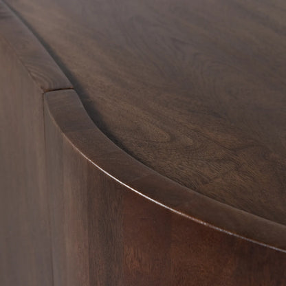 Woood Sense Dressoir 4 Deurs Mangohout Walnoot - KwaliteitWonen.nl