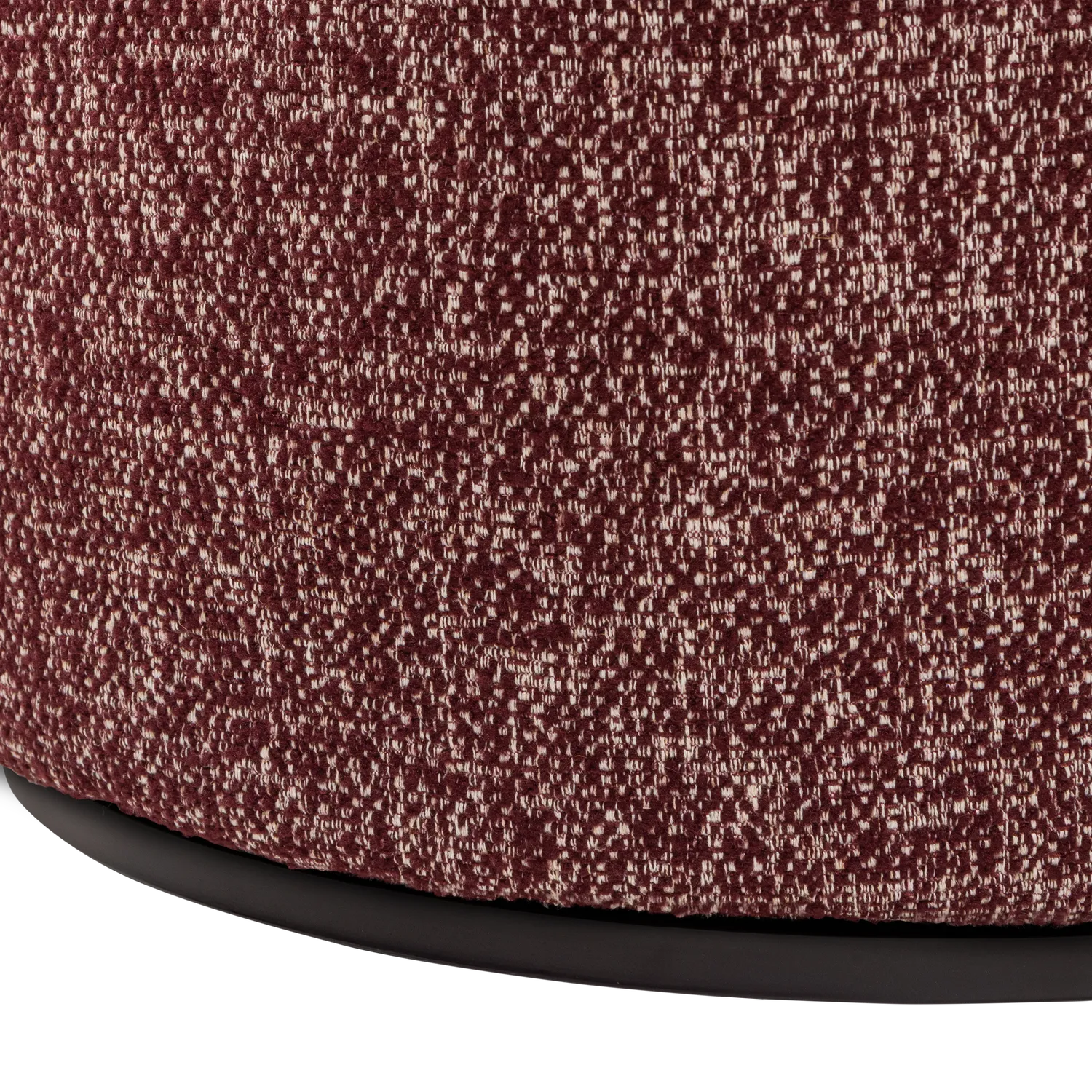Woood Serra Draaifauteuil Bordeauxrood Melange - KwaliteitWonen.nl