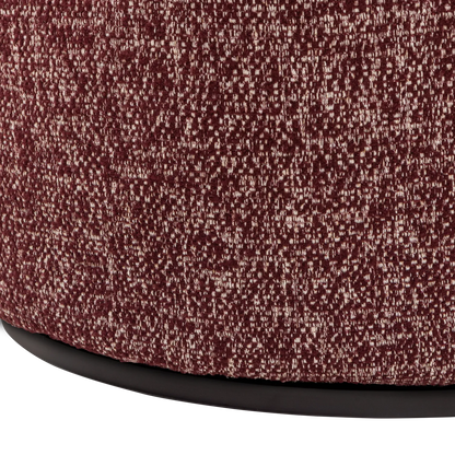 Woood Serra Draaifauteuil Bordeauxrood Melange - KwaliteitWonen.nl