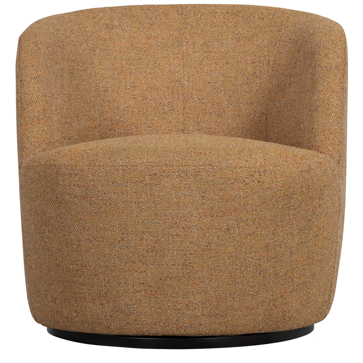 Woood Serra Draaifauteuil Geweven Stof Curry Melange - KwaliteitWonen.nl