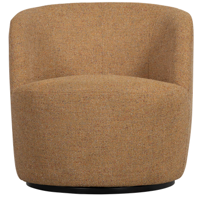 Woood Serra Draaifauteuil Geweven Stof Curry Melange - KwaliteitWonen.nl