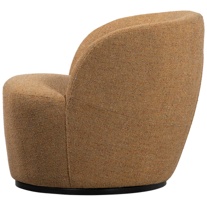 Woood Serra Draaifauteuil Geweven Stof Curry Melange - KwaliteitWonen.nl