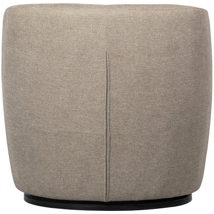 Woood Serra Draaifauteuil Geweven Stof Zand - KwaliteitWonen.nl