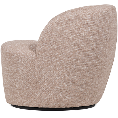 Woood Serra Draaifauteuil Naturel Melange-Kwaliteitwonen.nl