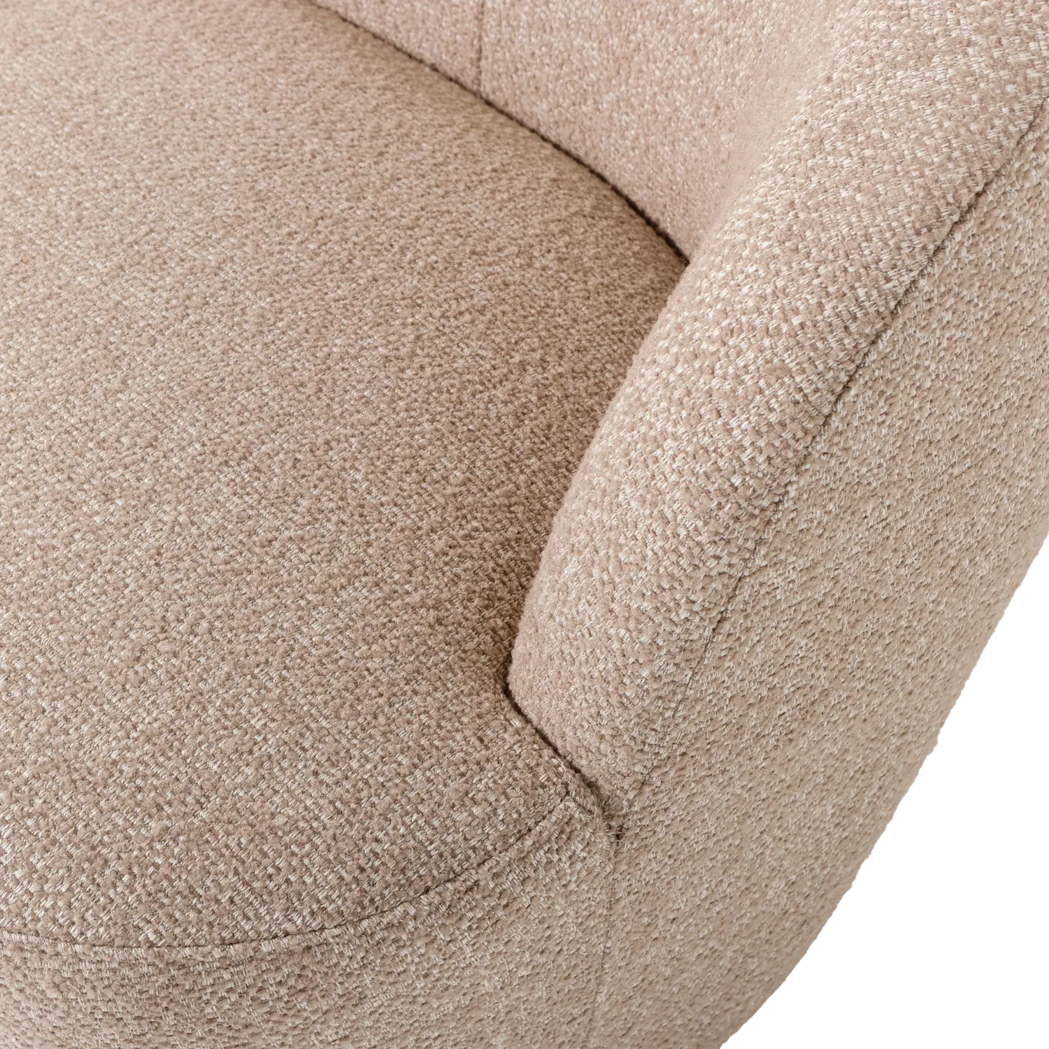 Woood Serra Draaifauteuil Naturel Melange - KwaliteitWonen.nl
