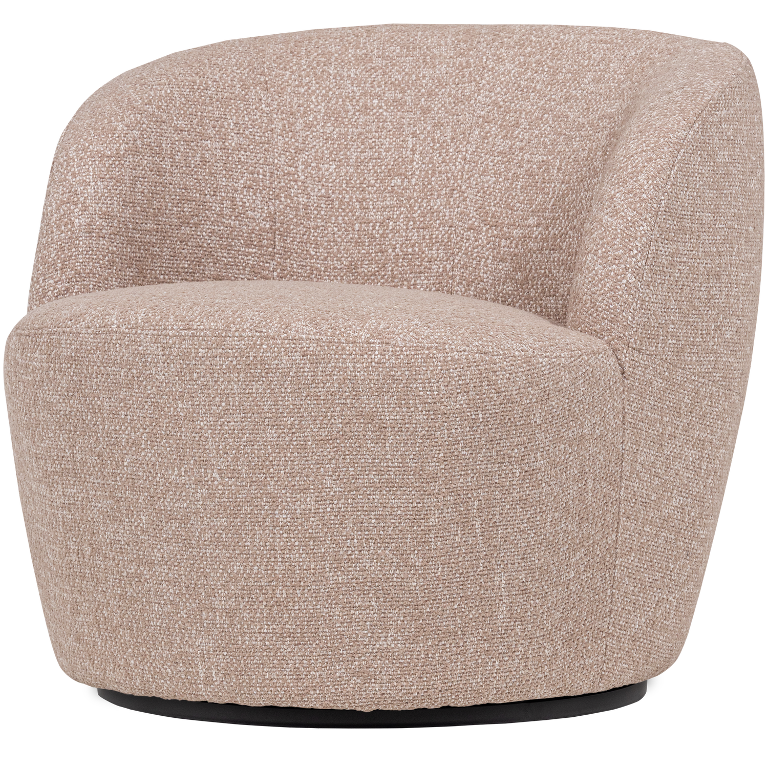Woood Serra Draaifauteuil Naturel Melange-Kwaliteitwonen.nl
