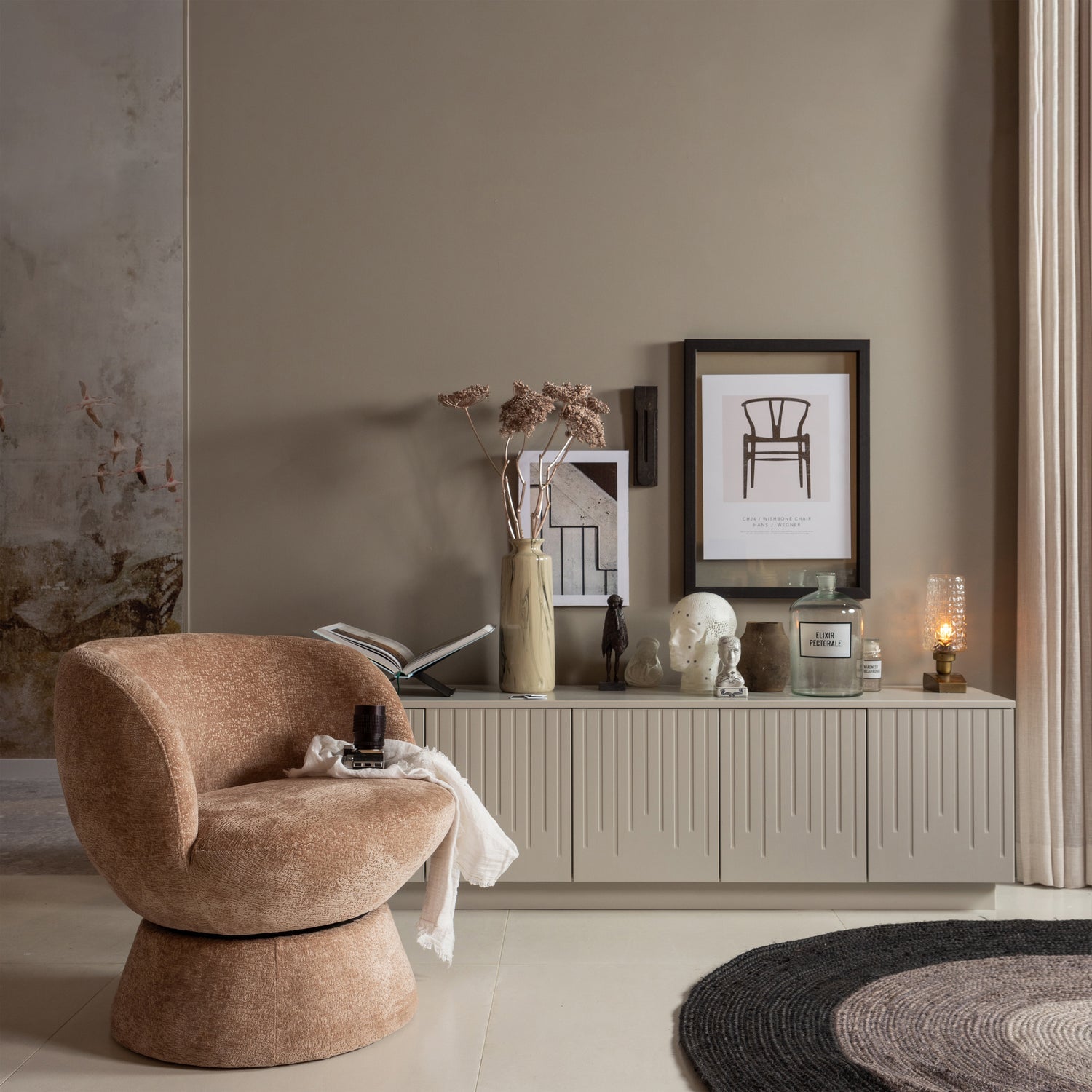 Woood Shuffle Draaifauteuil Naturel - KwaliteitWonen.nl