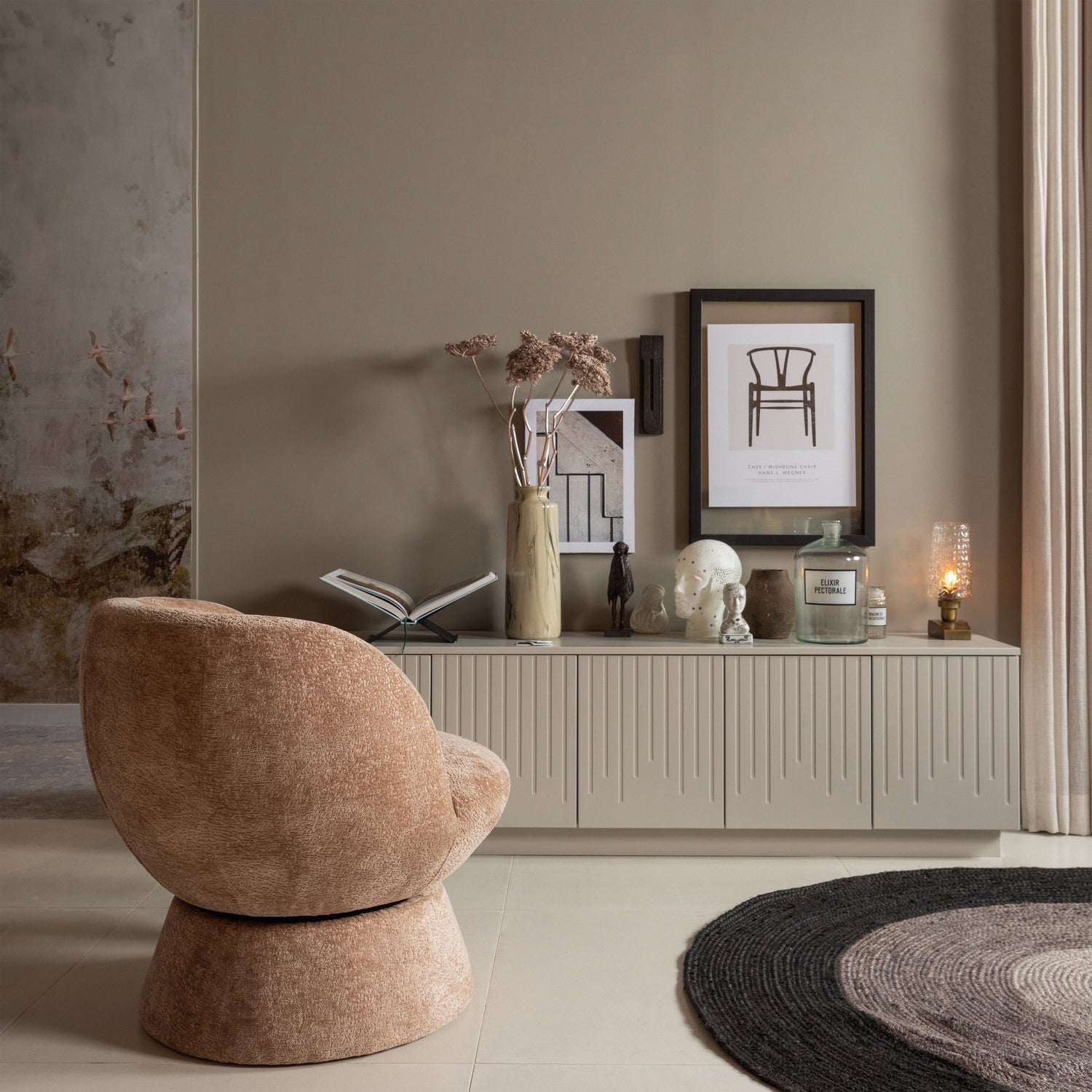 Woood Shuffle Draaifauteuil Naturel - KwaliteitWonen.nl