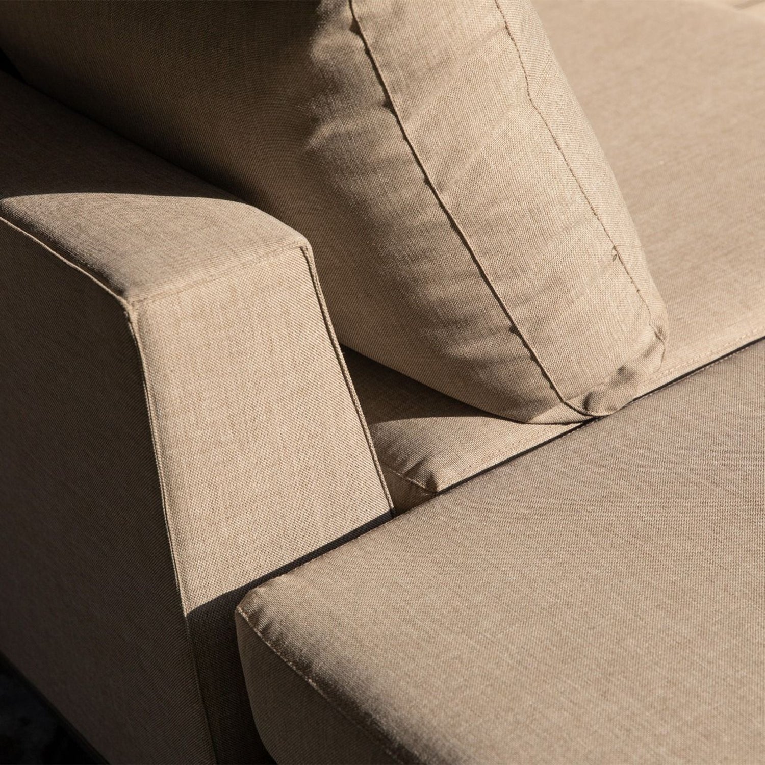 Woood Sicilie Tuin Loungeset Links Taupe - KwaliteitWonen.nl