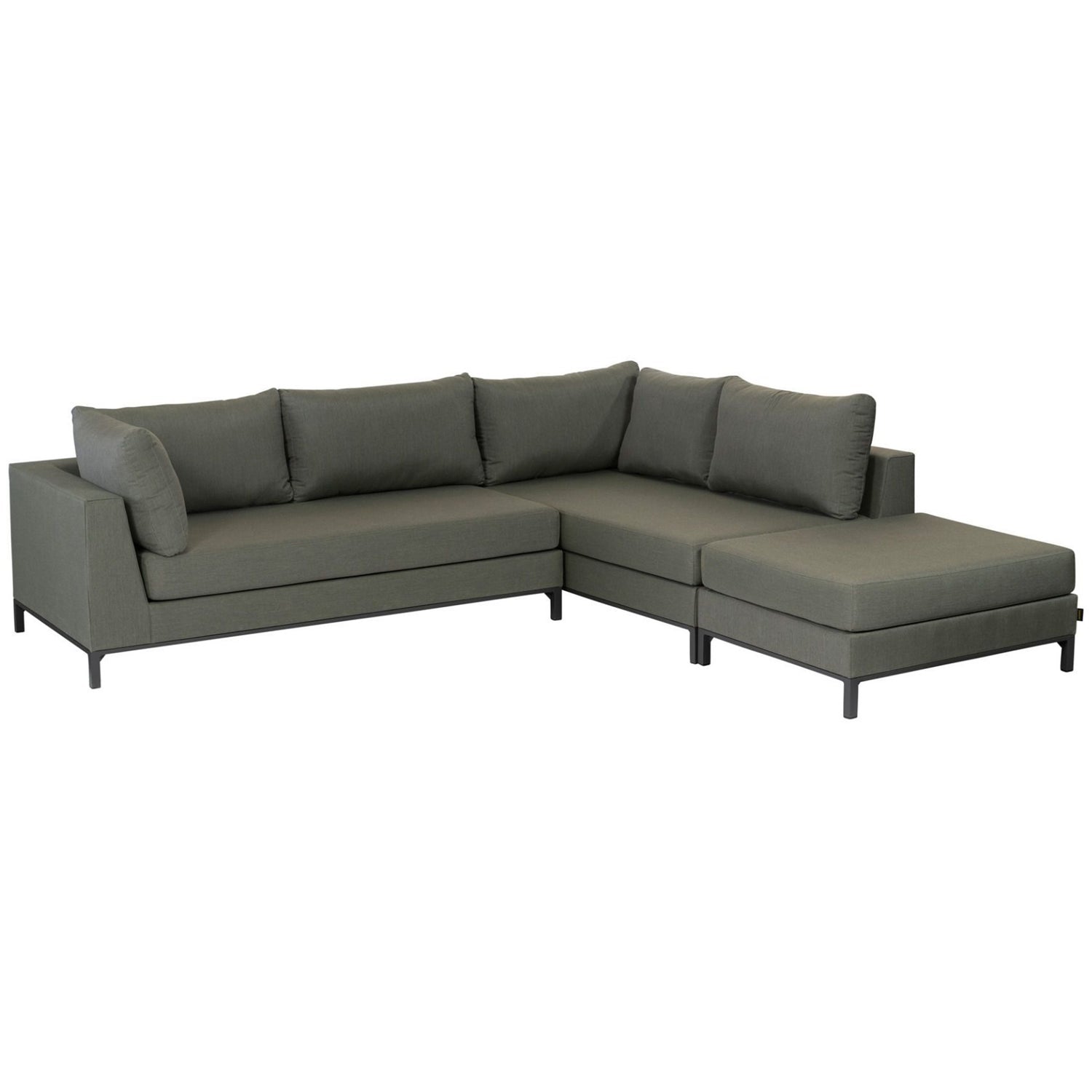 Woood Sicilie Tuin Loungeset Rechts Groen - KwaliteitWonen.nl