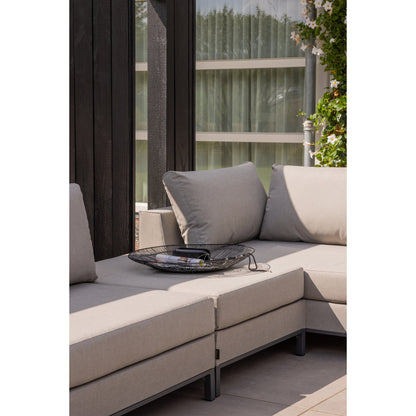 Woood Sicilie Tuin Loungeset Rechts Taupe - KwaliteitWonen.nl