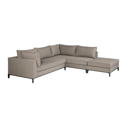 Woood Sicilie Tuin Loungeset Rechts Taupe - KwaliteitWonen.nl