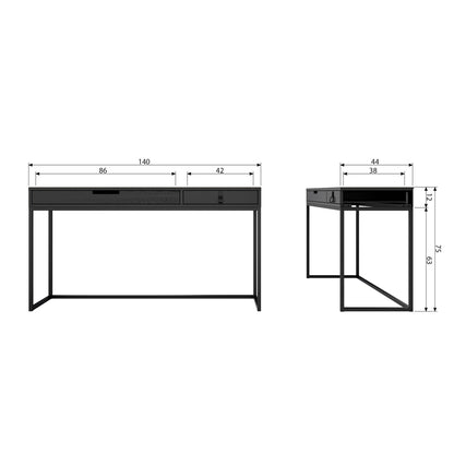 Woood Silas Bureau Essen Blacknight [Fsc] - KwaliteitWonen.nl