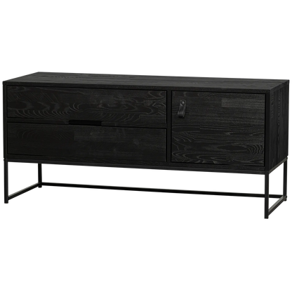 Woood Silas Dressoir TV Meubel 120cm Essen Blacknight [Fsc] - KwaliteitWonen.nl