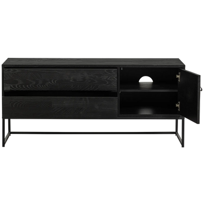 Woood Silas Dressoir TV Meubel 120cm Essen Blacknight [Fsc] - KwaliteitWonen.nl