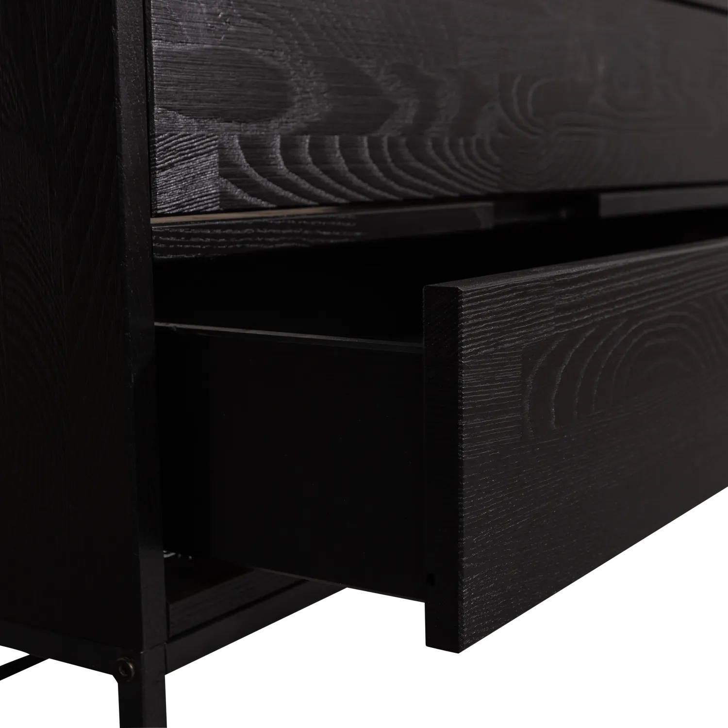 Woood Silas Dressoir TV Meubel 120cm Essen Blacknight [Fsc] - KwaliteitWonen.nl