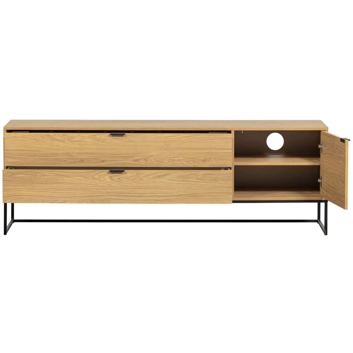 Woood Silas Dressoir TV Meubel 180cm Eiken Decor [Fsc] - KwaliteitWonen.nl