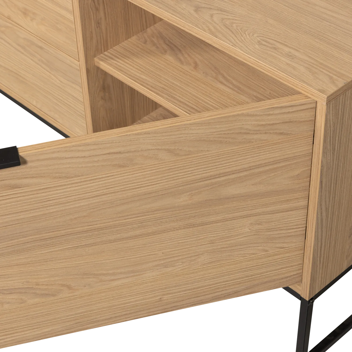 Woood Silas Dressoir TV Meubel 180cm Eiken Decor [Fsc] - KwaliteitWonen.nl
