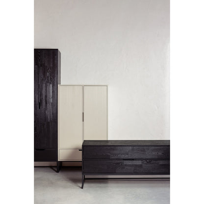 Woood Silas Dressoir TV Meubel 180cm Essen Blacknight [Fsc] - KwaliteitWonen.nl
