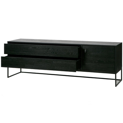 Woood Silas Dressoir TV Meubel 180cm Essen Blacknight [Fsc] - KwaliteitWonen.nl