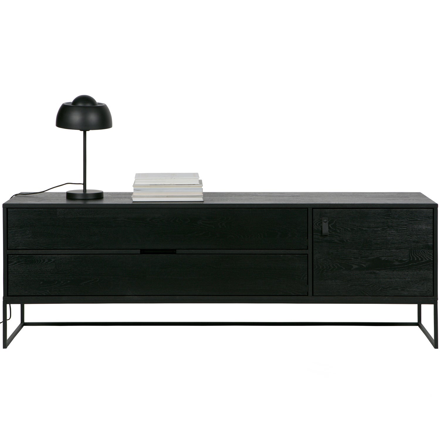 Woood Silas Dressoir TV Meubel 180cm Essen Blacknight [Fsc] - KwaliteitWonen.nl