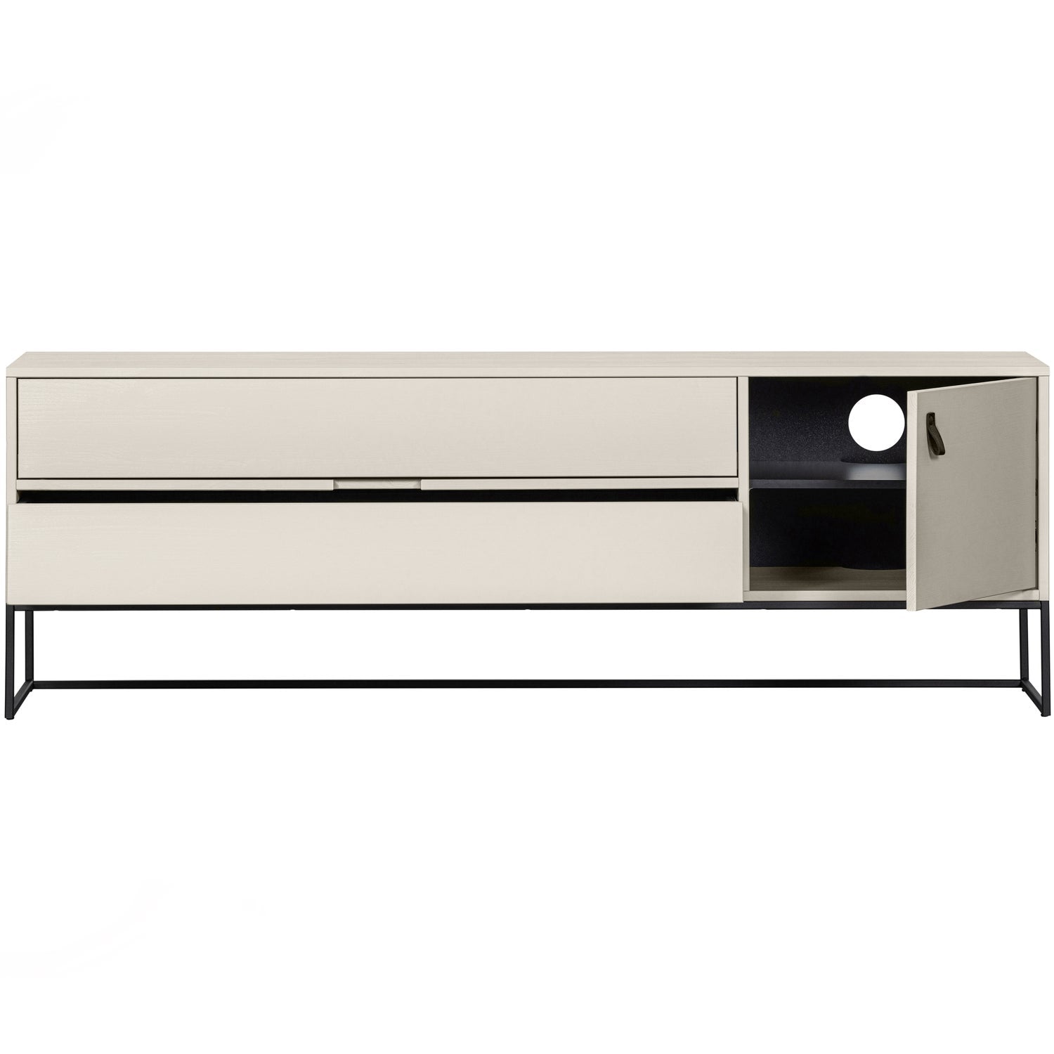 Woood Silas Dressoir Tv Meubel 180cm Grenen Dust [Fsc] - KwaliteitWonen.nl