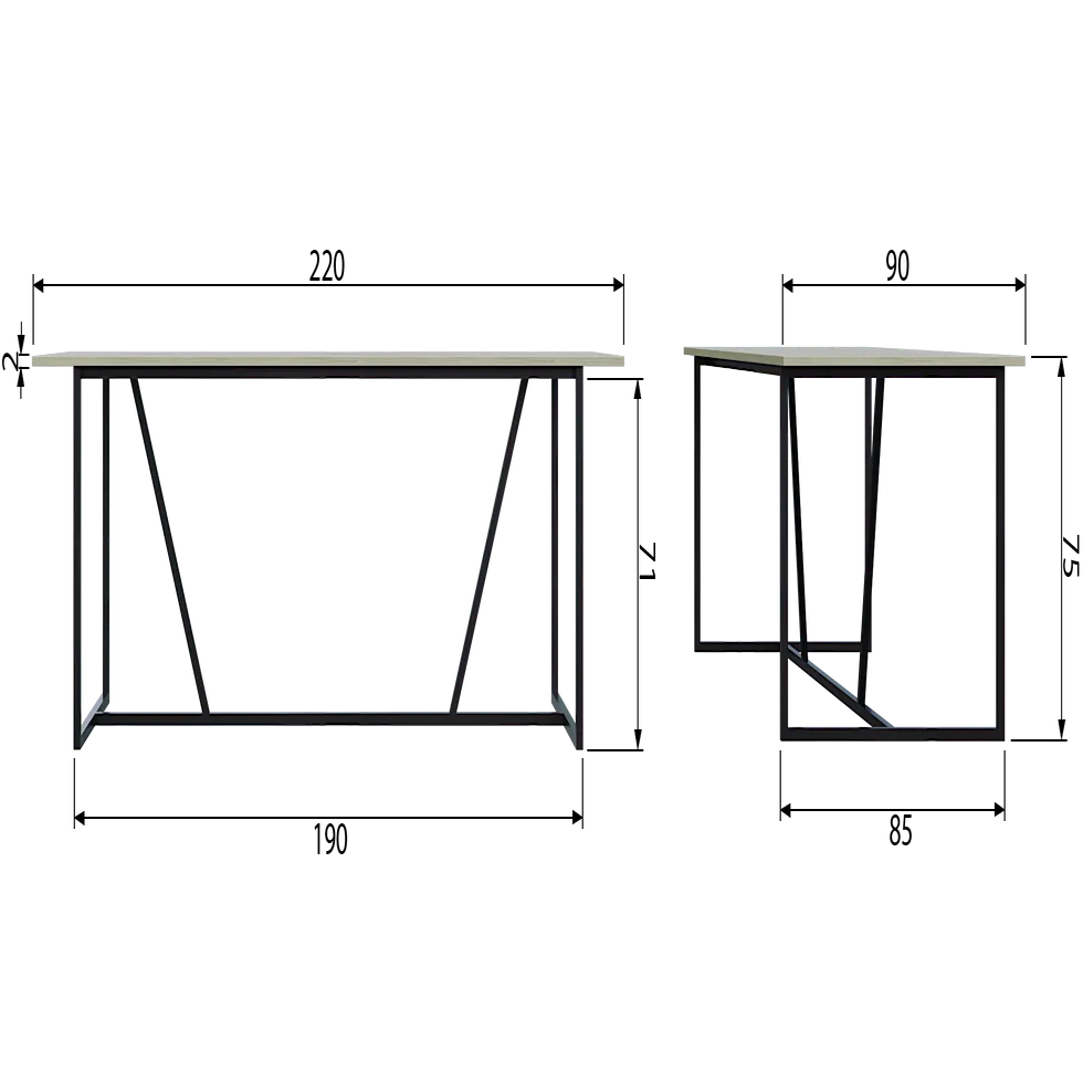 Woood Silas Eettafel Essen Dust [Fsc] - KwaliteitWonen.nl