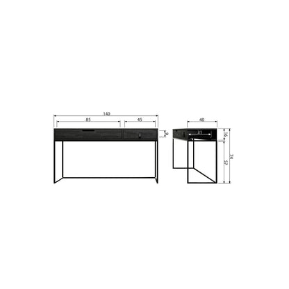 Woood Silas Sidetable Essen Blacknight [Fsc] - KwaliteitWonen.nl
